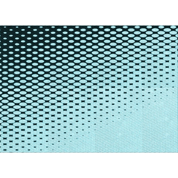 Ahgly Company Indoor Rectangle Patterned Electric Blue Area Rugs, 4' x 6'