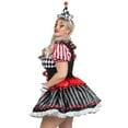 thumbnail image 3 of Leg Avenue Women's Plus Size Darling Harlequin Halloween Costume, Black, 1X-2X, 3 of 5