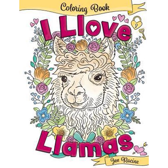 Pre-Owned I Llove Llamas Coloring Book (Paperback) 1719451192 9781719451192