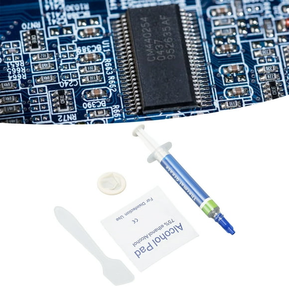 Thermal Paste CPU,5Pcs Thermal Paste Heat Sink Compound Thermal Paste Thermal Grease 4.55W / m.k Metal Free Strong Adhesion Thermal Conductive Grease for CPU GPU Chipset Printe
