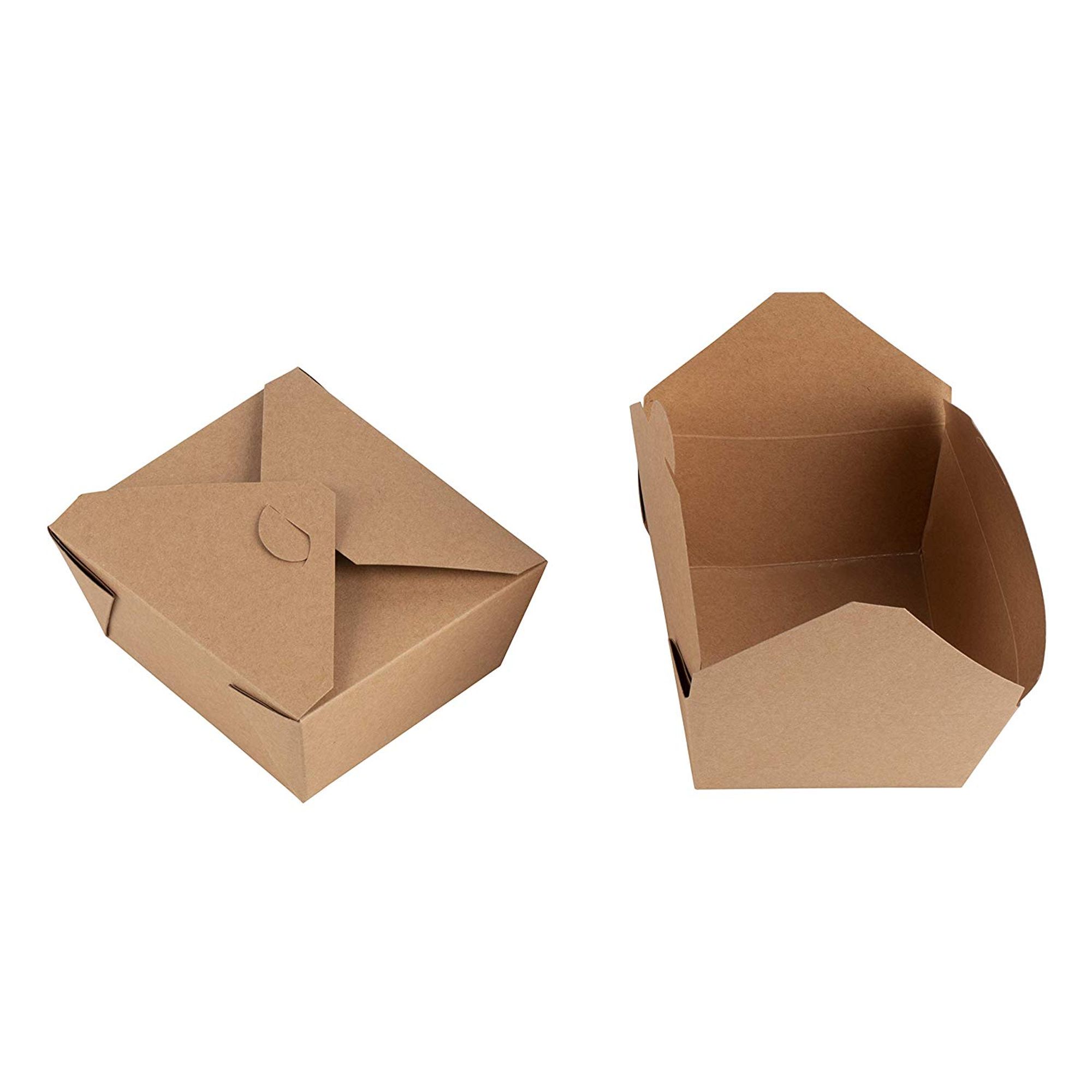 Kraft Paper TakeOut Box 100Pack Disposable Food Containers, 30oz