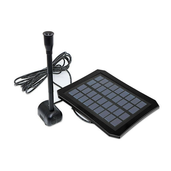 Hiroekza Solar Powered Fountain Bird Bath for Outside - Eco-Friendly Solar Garden Fountain with Water Pump for Courtyard Decoration, Sustainable Bird Feeder Black