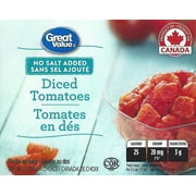Tomates en dés sans sel ajouté de Great Value