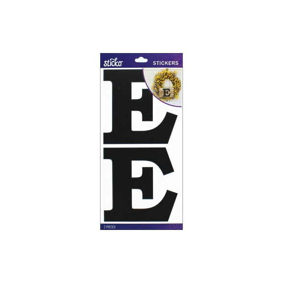 EK Sticko Sticker Basic Black Monogram E