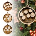 thumbnail image 1 of Ganfancp Adorno de Navidad Familiar Lista de Navidad de Madera Diy Nombre Del Miembro de La Familia Ofertas Flash 1X Colgante, 1 of 1
