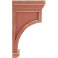 thumbnail image 2 of Ekena Millwork 7"W x 7 1/2"D x 13"H Fluted Wood Vintage Decor Corbel, Salvage Red, 2 of 6