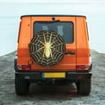 thumbnail image 6 of Rateoe Gold Spider On The Web Pattern Tire Cover Wheel Protectors Weatherproof Wheel Covers Universal Fit for Trailer Rv SUV Truck Camper Travel Trailers Accessories-16 inch, 6 of 6