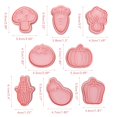 thumbnail image 1 of D Biscuit Cutters,8Pcs 3D Biscuit Cutters Biscuit Mould Mould High-Intensity Output, 1 of 8