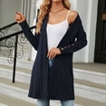 thumbnail image 5 of LowProfile Cardigan Sweaters for Women Long Sleeve Casual Tops Cropped Sarment Bolero Open Front Long Winter Fall Knit Sweater Coats, 5 of 7