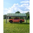 thumbnail image 6 of Ataucjin 13'x20' Heavy Duty Portable Garage, 1.0 mm Steel Poles & 180 g PE Waterproof Canopy, for Pickup Truck, and Boat, 6 of 7