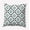 Mineral Blue, variant on Simply Daisy 18" x 18" Modern Tribal Pattern Indoor/Outdoor Throw Pillow, Carribbean Turquoise (1 count)