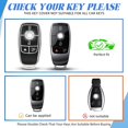 thumbnail image 2 of Key Fob Cover Compatible with Mercedes-Benz CLS CLK AMG GLC GLE GLS ML SL SLK A C E R S G Keychain Case Holder Protector,A-Black, 2 of 6