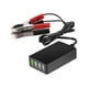thumbnail image 1 of Portable DC Power Supply with Battery Clip, 12V/24V to 5V 4-Port USB Charger Multi-Port Adapter Other Smartphones, 1 of 5