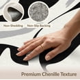 thumbnail image 6 of ODIKA 9'x12' Washable Area Rug Non-Shedding, Easy Care Bold Negative Para Habitacion Alfombras Minimalist Abstract Playful for Master Suite, California King, Under Bed, 6 of 7