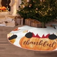 thumbnail image 4 of Salouo Autumn Gnomes Christmas Tree Skirt 30" Farmhouse Christmas Decorations Snowman Xmas Tree Skirt Tree Mat for Holiday Party Decor, 4 of 8
