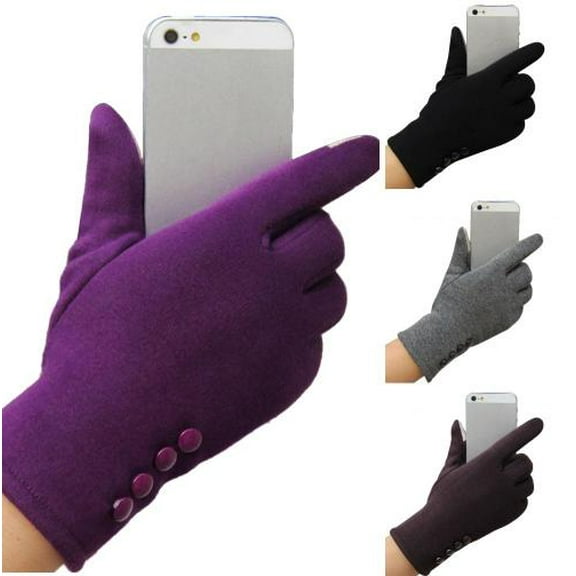 SPRING PARK 2 Pairs Women Winter Gloves Warm Touchscreen Gloves Windproof Gloves for Women Girls Winter
