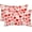 Watercolor Heart, variant on Valentines Pillow Covers 18X18 Inch Set of 2 Red Love Heart Stripe Valentine Pillows Decorative Throw Pillows Anniversary Wedding Linen Square Cushion Covers for Outdoor Home Sofa Couch