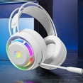 thumbnail image 5 of Christmas Gifts Liweisiy Gaming Headset Wired Dual-Channel Desktop Computer Laptop With Mic Voice Headset D5467 White Free Size, 5 of 8
