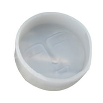 YROHGKPN Non-Stick Silicone Mold for Sun Moon Face Craft Art Candle Mold DIY Handmade Soap Clay Mould Cake Chocolate Decorating Tool