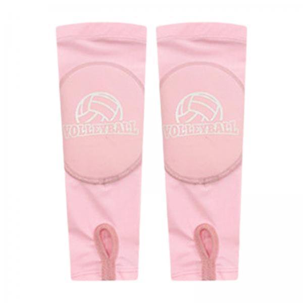 2x2 Piezas De Guantes De Manga De Voleibol Para Correr, Trabajo, Baloncesto, Color Rosa