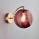 thumbnail image 3 of Nueva lámpara de pared moderna nórdica Ø15CM bola de cristal roja aplique de pared accesorio de luz aplique de soporte de metal (rojo) brillar Electrónica, 3 of 5