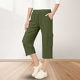 thumbnail image 2 of DXOUPM Girls Pants Summer Casual Loose Straight Trousers with Adjustable Drawstring Hem, 2 of 3