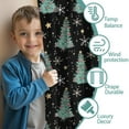 thumbnail image 3 of Blackout Kids Curtains,Black Christmas Tree Pattern Childrens Insulated Curtains Set Of 2,Bedroom Essentials,Toddler Room Decor 52"x63", 3 of 5