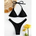 thumbnail image 2 of Women‘s Two Piece Swimsuit Swimsuits Push Up Halter High Neck Bathing Suit Tops, 2 of 4