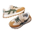 thumbnail image 6 of Domzle Toddler Shoes Boys Girls | Wide Toe Box, Easy Slip-On,Barefoot-feel Fexible Sole Wipe-Clean Faux Leather or Breathable Mesh. Khaki, 6 of 7