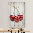 thumbnail image 3 of wall26 Canvas Print Wall Art Retro Vintage Wood Panel Cherry Fruit Cooking Realism Digital Art Modern Art Decorative Bohemian Chic Kitchen/Food Rustic for Living Room, Bedroom, Office - 12"x18&q, 3 of 5