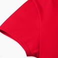 thumbnail image 4 of CLOISE Casual Shirts for Girls Short Sleeve Tops Round Neck Pullover Solid Color Summer Blouses Red 9-10T, 4 of 7