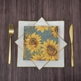thumbnail image 5 of 40 Pcs Sunflower Paper Napkins, 3Ply Floral Decor Cocktail Napkins for Party Lunch Dinner, Fall Paper Napkins for Decoupage, Disposable Sunflower Napkins, 13"x13", 5 of 7