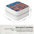 thumbnail image 2 of FCXZI Stars and Stripes Small Jewelry Box for Women Travel Case White, 2 of 5