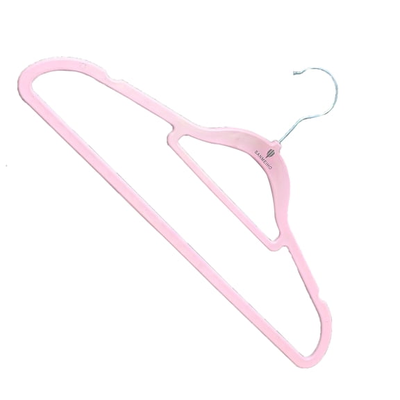 SANMEIHO Plastic Hangers Slim Clothes Hangers Space Saving, Non Slip Hangers with Rubber Pads, Sturdy Coat Hangers for Shirt, Suit, Pant, Skirt