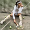 thumbnail image 6 of Xecao Colorful Squirrel print thigh-high socks, crafted for both men and women with a stretchy, high-opaque design perfect for daily wear, 6 of 6