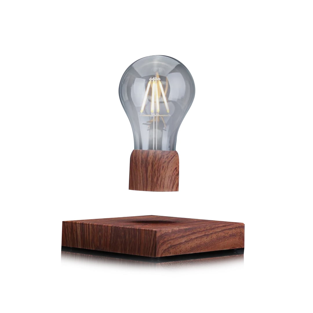 VGAzer Levitating Table Lamp with Wireless Floating Light Bulb, Magnetic Levitation LED Night Light ,360 Degree Automatic Rotating , Cool Room Home Office Desk Decor