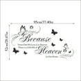 thumbnail image 4 of BINGLI Wall Decals Inspirational Wall Saying Because Someone We Love is in Heaven Vinyl Wall Decor Peel and Stick Lettering Words Memory Wall Art Sign Wall Sticker for Living Room Bedroom Home Decor, 4 of 6