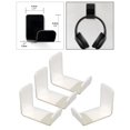 thumbnail image 4 of Soporte acrílico para auriculares Yotijar 4 piezas universal con cinta adhesiva fuerte blanco, 4 of 10