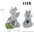 thumbnail image 5 of Wonder Garden Solar-Powered Sitting Dragon Statue – LED Colorful  Resin Decor for Patio, Yard & Fairy Gardens | Weatherproof Gift for Plant Lovers, 5 of 8
