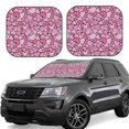 thumbnail image 1 of Fotbe Sweet Heart Juego de 2 Piezas de Parasoles para Parabrisas | Bloqueador Solar para Auto | Accesorios Plegables para Protección Solar Interior-Small, 1 of 6