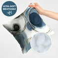 thumbnail image 3 of Americanflat 20"x20" Abstract Throw Pillow with Premium Polyester - Blue and White, 3 of 8