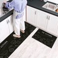 thumbnail image 5 of 2Pc Doormat Kitchen Rugs & Mats [2 Pieces] Super Absorbent Microfiber Kitchen Mats Non~Slip Machine Washable Running Rugs for Floor Kitchen Bathroom Sink Office Laundry, 5 of 6