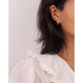 thumbnail image 4 of GDCOIN Chain Link Earrings 14K Gold Plated Small Simple Jewelry for Women, 4 of 10
