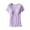 Purple, variant on Leesechin Maternity Shirts Pregnant Womens Nursing Color Round Neck Short Sleeve Round Neck Breastfeeding Blouse