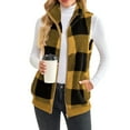 thumbnail image 1 of Innerwin Waistcoat Zip Up Ladies Fleece Vest Work Sleeveless Lightweight Sherpa Jacket Yellow M, 1 of 6