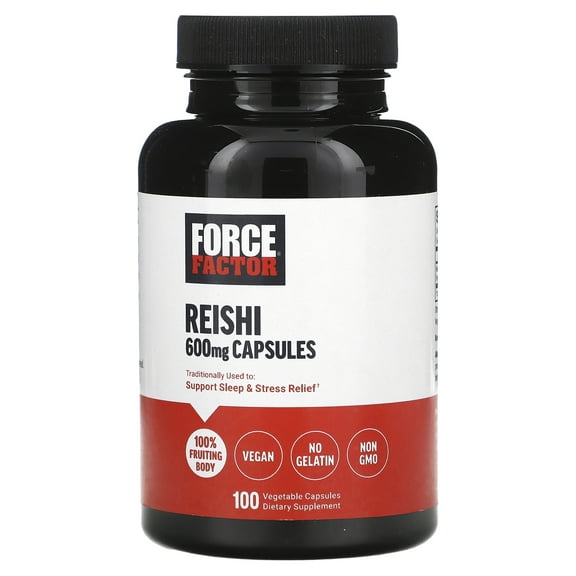 Force Factor Reishi, 600 mg, 100 Vegetable Capsules