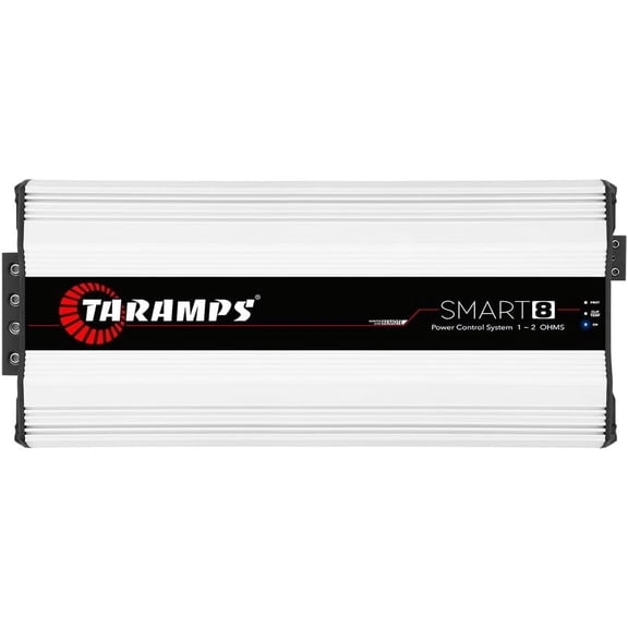 Taramps Smart 8 Monoblock Amplifier 8000 Watts Rms Multi-Impedance Technology 1~2 Ohms 12.6VDC Amp Car Audio Class D