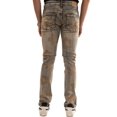 thumbnail image 3 of Men's Rhinestone Slim Straight Stretch Denim Jeans - Light Tint, Waist 28, 3 of 5
