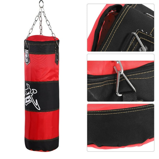 SACO DE VACÍO PARA ENTRENAMIENTO DE PATADA DE BOXEO, SACO DE BOXEO DE KARATE DE TELA OXFORD ROBUSTO PARA DESARROLLAR LA TÉCNICA DE MANO Y PIE, ROJO 0,8M