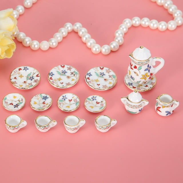 Keenso Gift For Tea Lovers Toy, Tea Miniature, High Simulation Verisimilitude For Living Room For Home